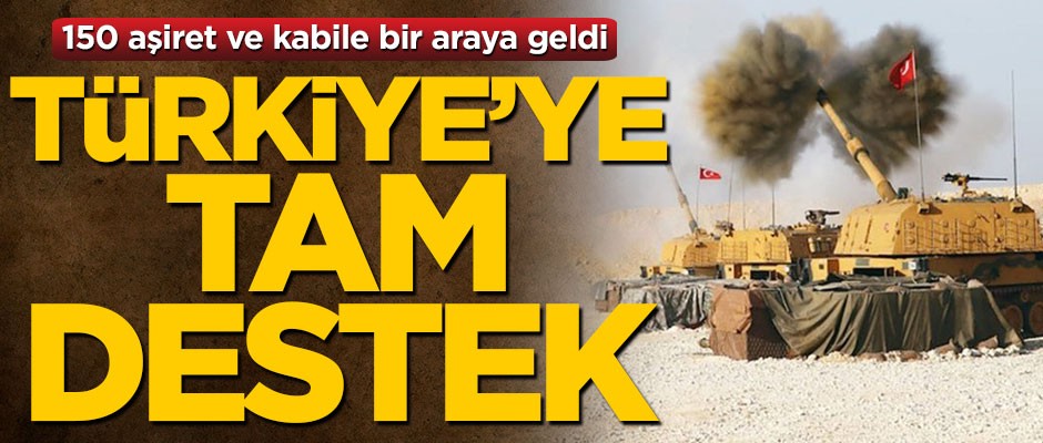Bir araya gelen 150 aşiret ve kabileden Türkiye'ye tam destek