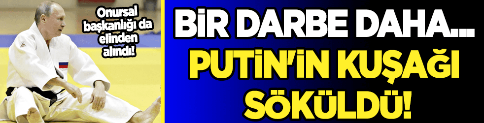 Bir darbe daha... Putin'in kuşağı söküldü!