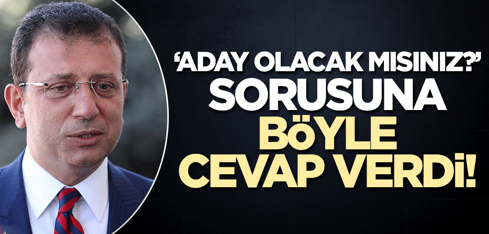 Bir defa bile net olamadı! İmamoğlu 'aday olacak mısınız?' sorusuna bu karşılığı verdi