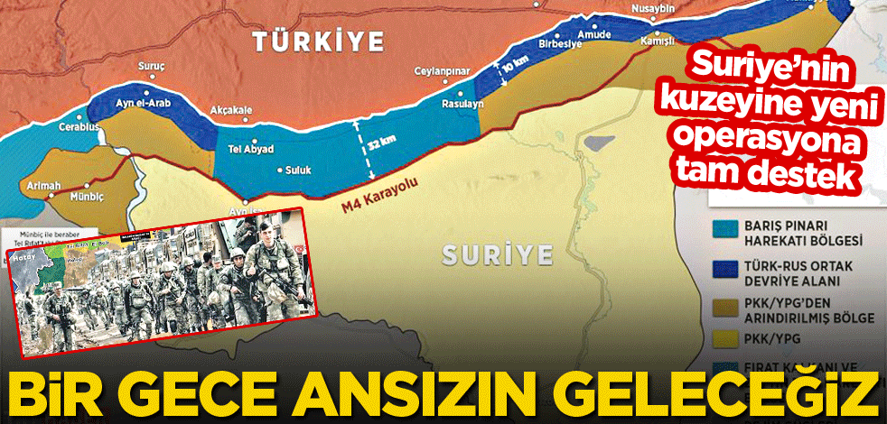 Bir gece ansızın geleceğiz