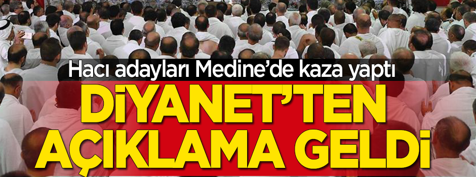 Bir grup Türk hacı adayı Medine'de kaza yaptı!
