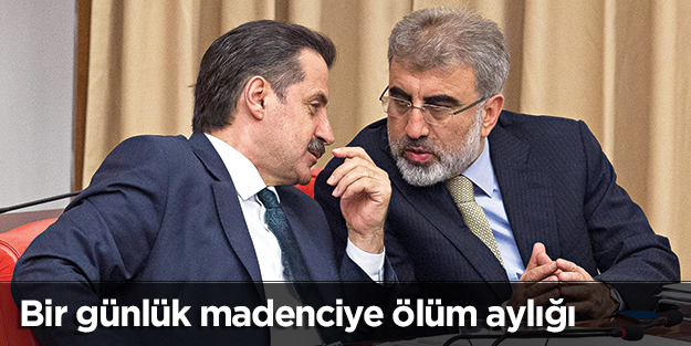 Bir günlük madenciye ölüm aylığı