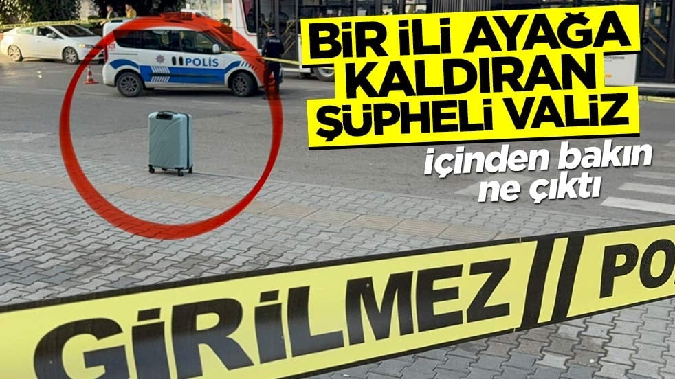 Bir ili ayağa kaldıran şüpheli valiz! İçinden bakın ne çıktı