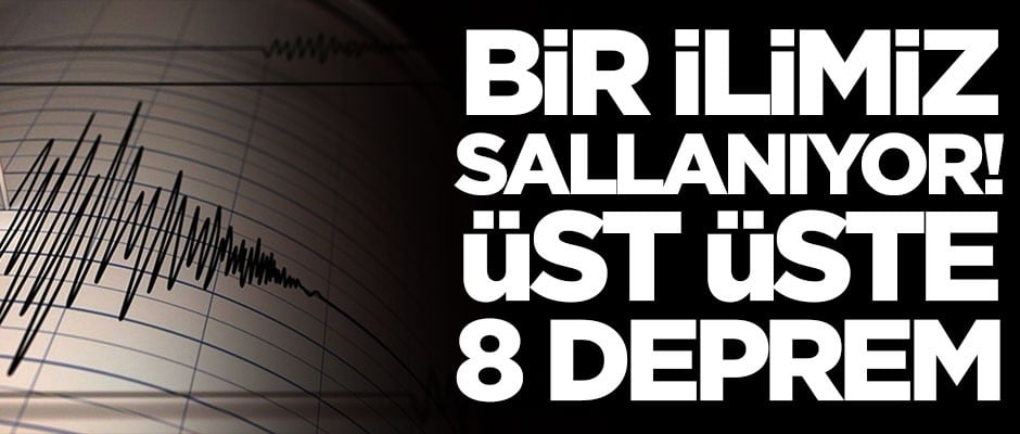 Karabük sallanıyor! Üst üste 8 deprem