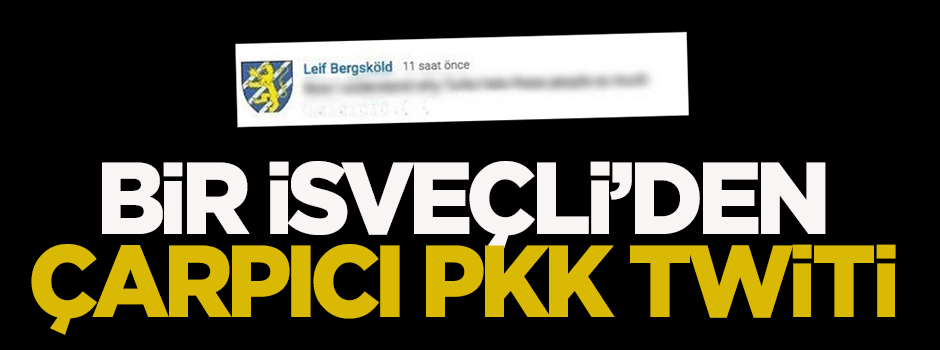 Bir İsveçli'den çarpıcı PKK twiti