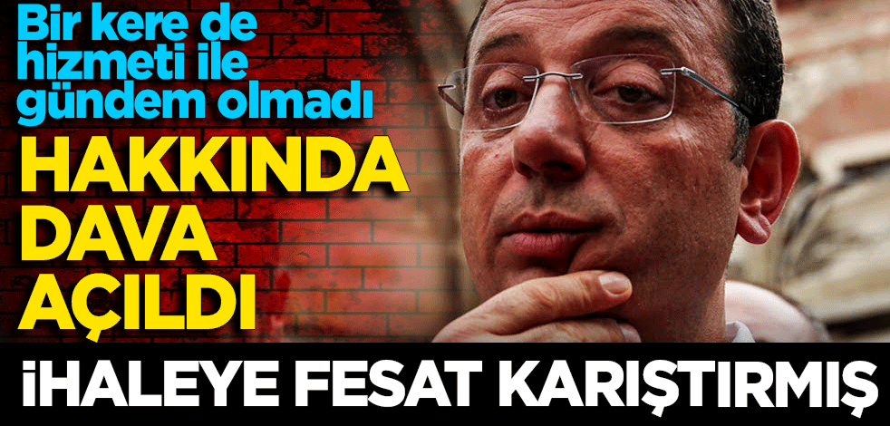 Bir kere de hizmeti ile gündem olmadı! "ihaleye fesat karıştırma" suçundan dava açıldı