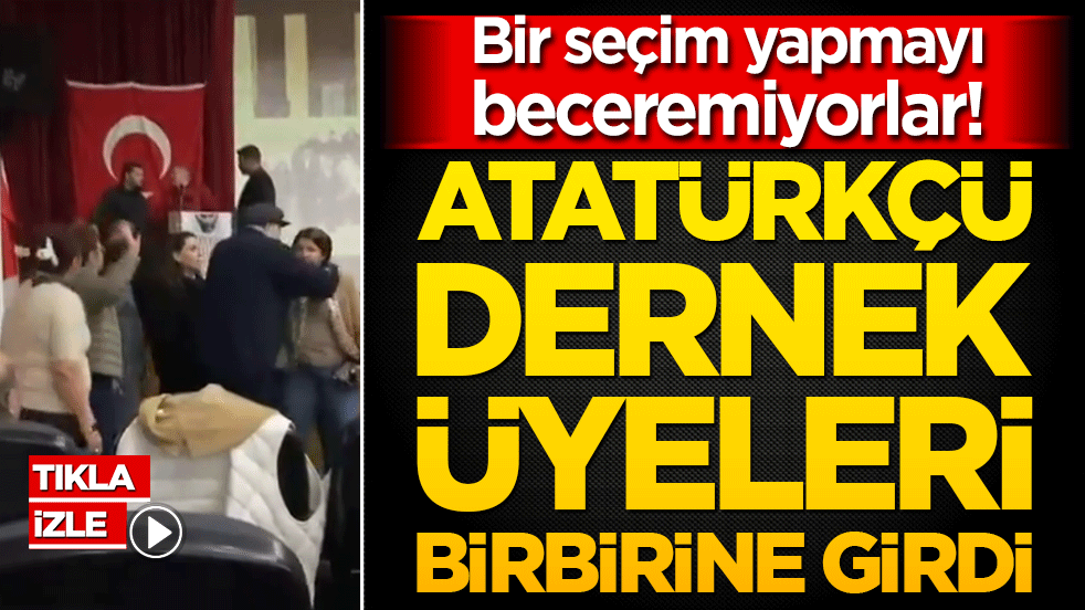Bir seçim yapmayı beceremiyorlar! Atatürkçü dernek üyeleri birbirine girdi