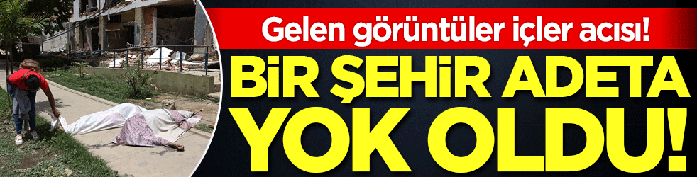 Bir şehir adeta yol oldu! Gelen görüntüler içler acısı!