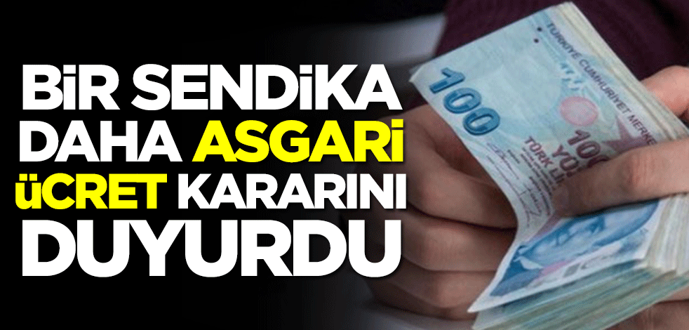 Bir sendika daha asgari ücret kararını kamuoyu ile paylaştı! İşte istedikleri rakam...