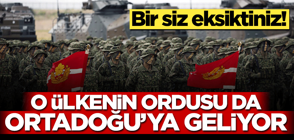 Bir siz eksiktiniz! Japonya ordusu da Ortadoğu'ya geliyor