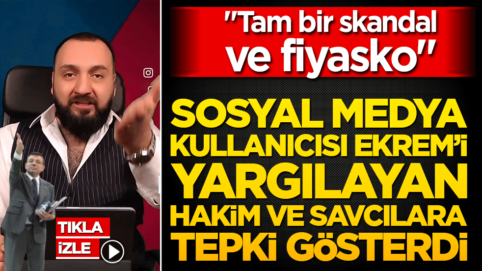 Bir sosyal medya kullanıcısı Ekrem’i yargılayan hakim ve savcılara tepki gösterdi! "Soruyorum size adalet bu mu?"