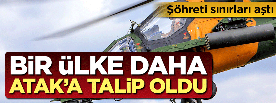 Bir ülke daha ATAK'a talip oldu