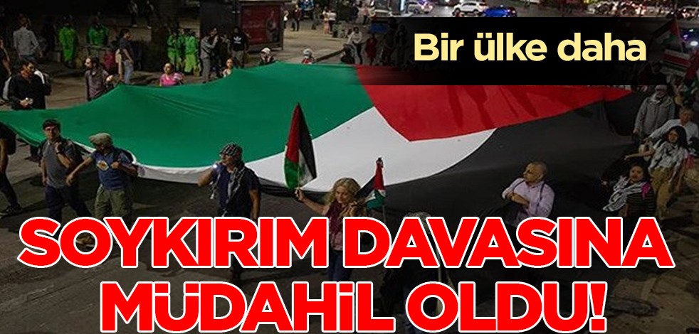 Bir ülke daha işgalci İsrail için harekete geçti: Soykırım davasına müdahil oldu! Filistin memnuniyetle karşıladı