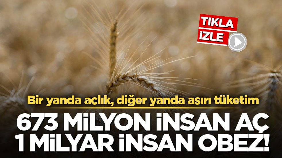 Bir yanda açlık, diğer yanda aşırı tüketim! 673 milyon insan aç 1 milyar insan obez!