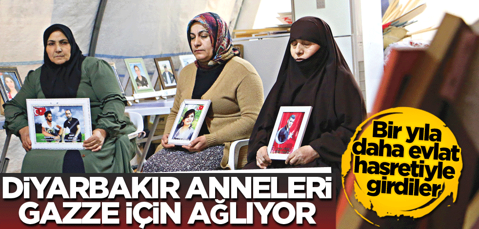Bir yıla daha evlat hasretiyle girdiler! Diyarbakır Anneleri Gazze için ağlıyor