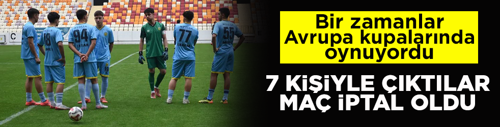 Bir zamanlar Avrupa kuplarında oynuyordu! 7 kişiyle çıktılar, maç iptal oldu