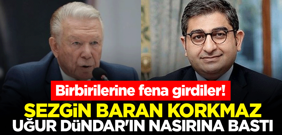 Birbirilerine fena girdiler! Sezgin Baran Korkmaz Uğur Dündar'ın nasırına bastı