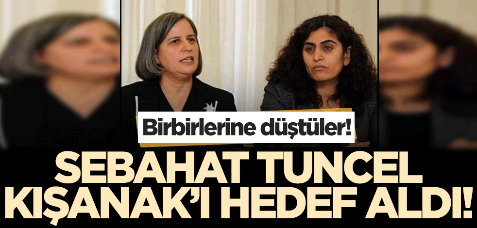 Birbirlerine düştüler! HDP'li Sebahat Tuncel Gülten Kışanak'ı hedef aldı