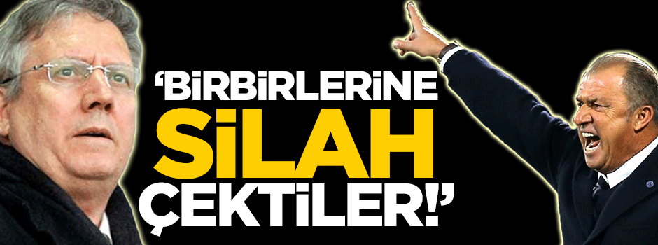 Birbirlerine silah çektiler