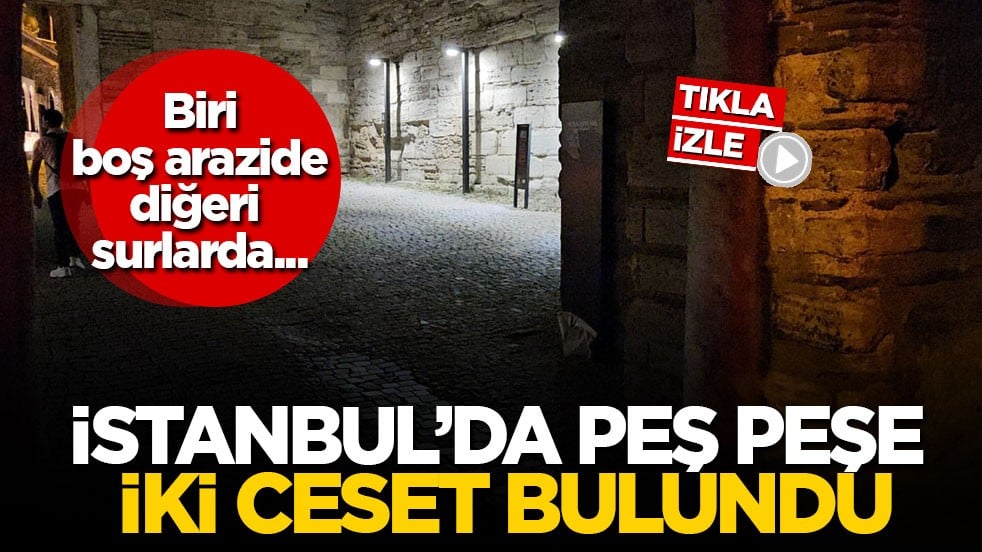 Biri boş arazide, diğeri surlarda... İstanbul’da peş peşe iki ceset bulundu