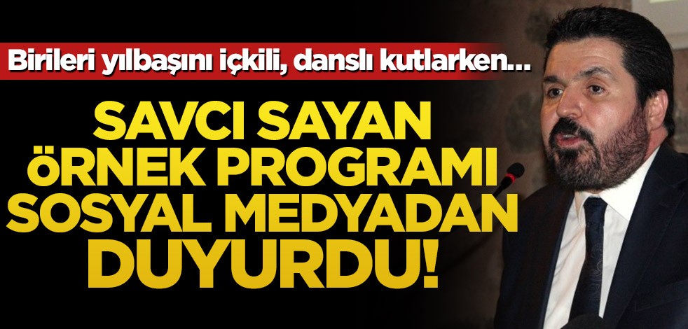 Birileri yılbaşını içkili, danslı kutlarken… Savcı Sayan programı sosyal medyadan duyurdu!