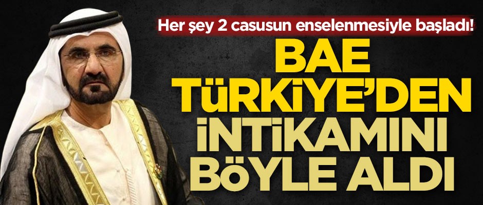 Birleşik Arap Emirlikleri Türkiye'den intikamını böyle aldı