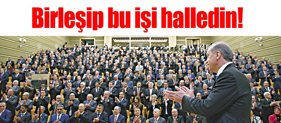 Birleşip bu işi halledin!