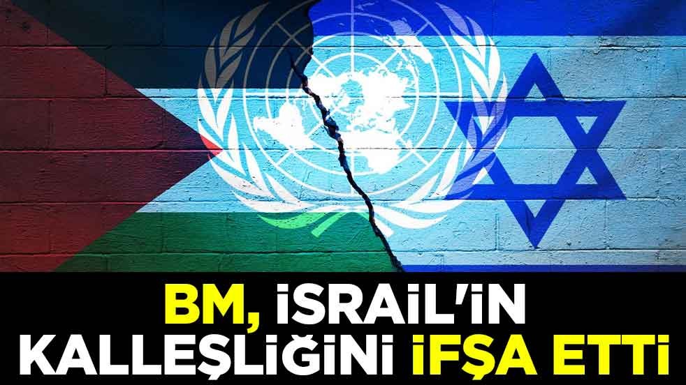 Birleşmiş Milletler İsrail'in kalleşliğini ifşa etti