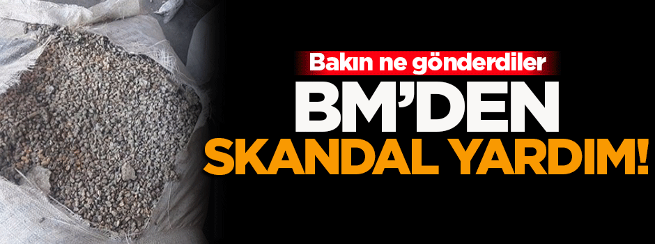 Birleşmiş Milletler'den skandal yardım!