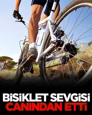 Bisiklet sevgisi canından etti