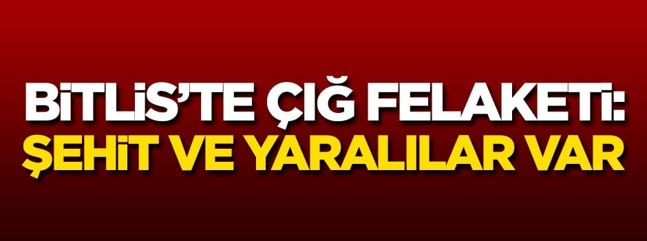 O ilimizde çığ düştü! Şehit ve yaralılarımız var