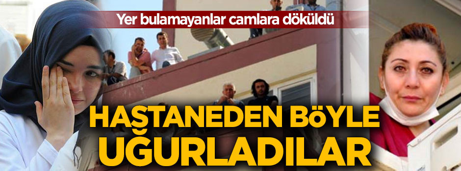 Bitlis'te hastane personeli şehidi böyle uğurladı