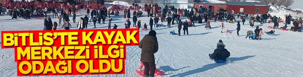 Bitlis'te kayak merkezi ilgi odağı oldu