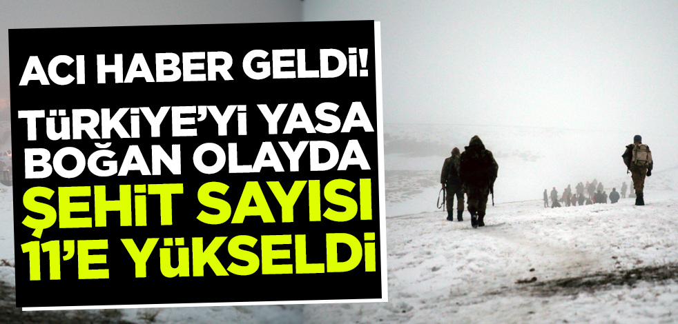 Bitlis'teki askeri helikopter kazasında şehit sayısı 11'e yükseldi
