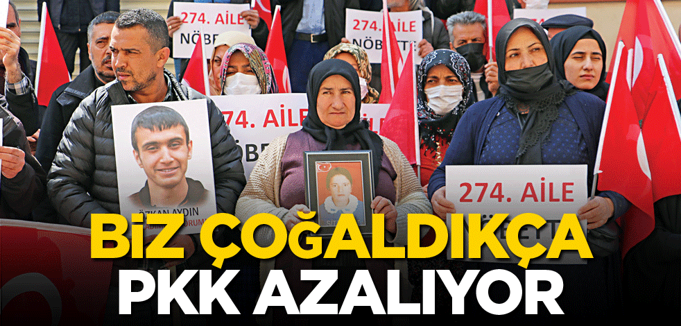 Biz çoğaldıkça PKK azalıyor