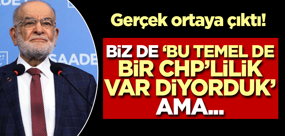 Biz de Bu Temel'de bir CHP'lilik var diyorduk ama... Şimdi çıktı gerçek!