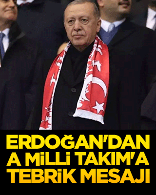 Erdoğan'dan A Milli Takım'a tebrik mesajı geldi!