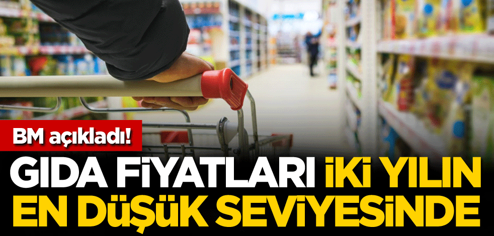 BM açıkladı! Gıda fiyatları iki yılın en düşük seviyesinde
