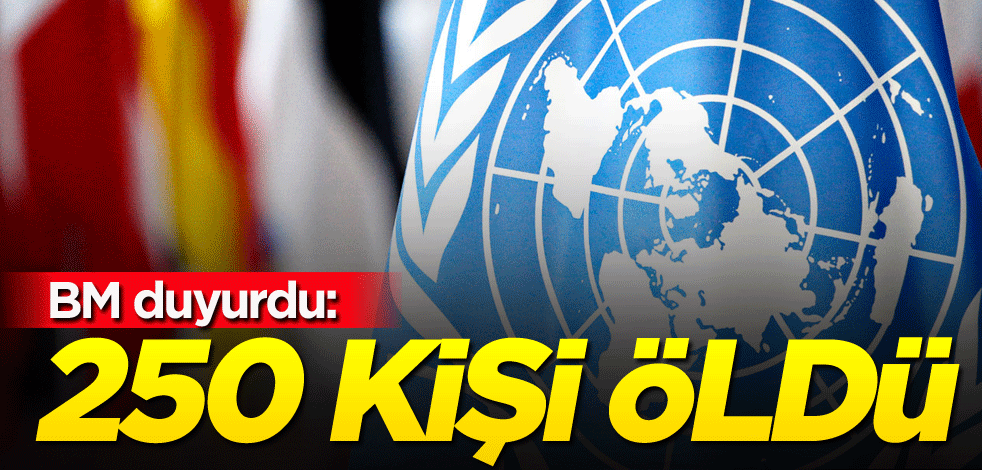 BM duyurdu: 250 kişi öldü