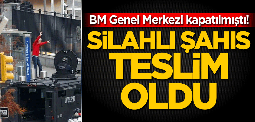 BM Genel Merkezi kapatılmıştı! Silahlı şahıs teslim oldu