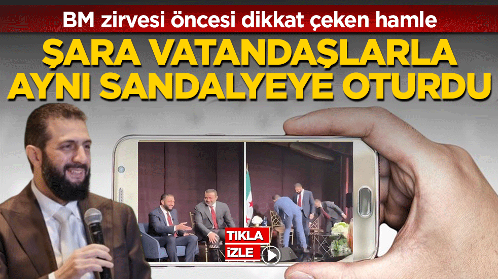 BM zirvesi öncesi dikkat çeken hamle! Şara vatandaşlarla aynı sandalyeye oturdu