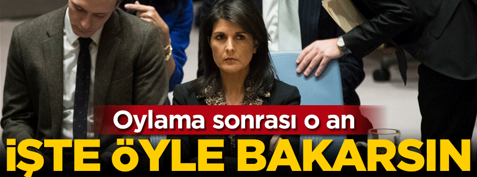 BM'deki oylama sonrası 'o an'