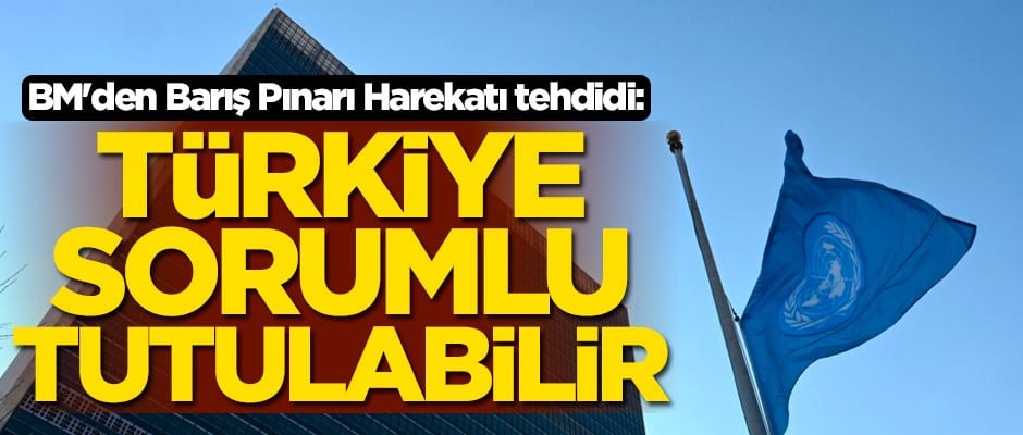 BM'den Barış Pınarı Harekatı tehdidi: Türkiye sorumlu tutulabilir