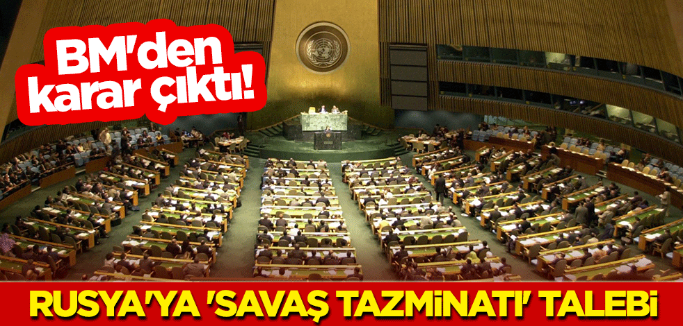 BM'den karar çıktı! Rusya'ya 'savaş tazminatı' talebi