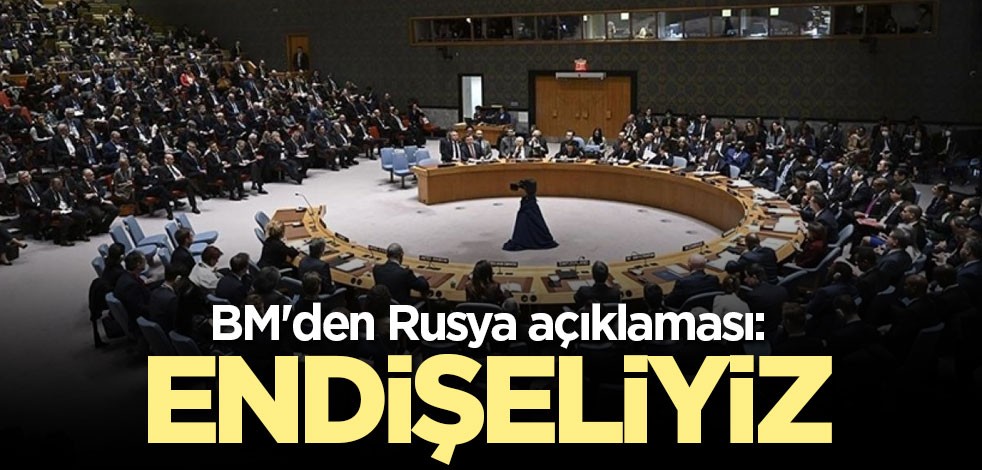 BM'den Rusya açıklaması: Endişeliyiz