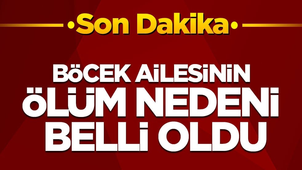 Böcek ailesinin ölüm nedeni belli oldu