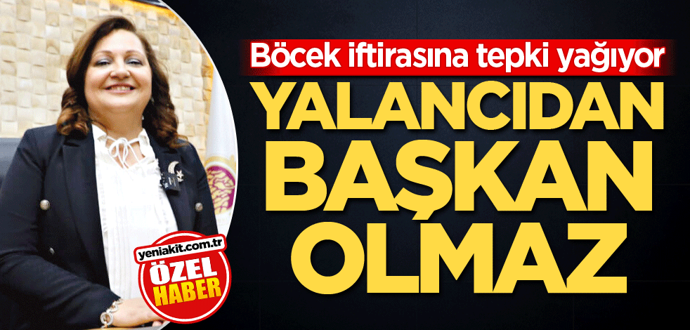 Böcek iftirasına tepki yağıyor! Yalancıdan başkan olmaz