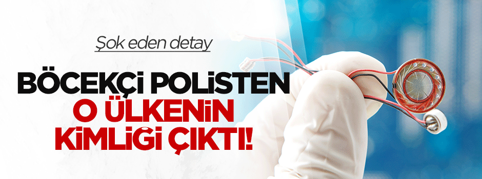 Böcekçi polisten o ülkenin kimliği çıktı!