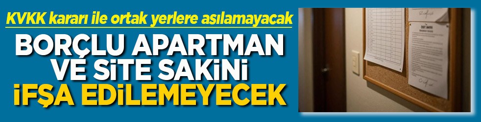 Boçlu apartman ve site sakini ifşa edilemeyecek