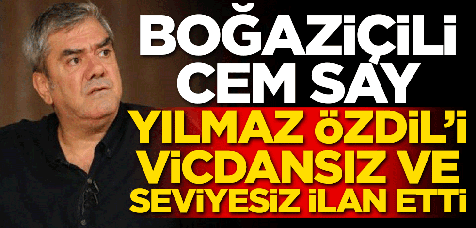 Boğaziçili Cem Say, Yılmaz Özdil'i vicdansız ve seviyesiz ilan etti